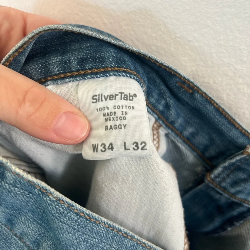 Levi’s Silvertab Baggy Relaxed Fit Cotton Denim Men's Jeans Size‎ W34x L32
